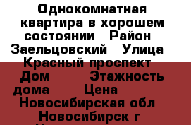 Однокомнатная квартира в хорошем состоянии › Район ­ Заельцовский › Улица ­ Красный проспект › Дом ­ 98 › Этажность дома ­ 9 › Цена ­ 12 000 - Новосибирская обл., Новосибирск г. Недвижимость » Квартиры аренда   . Новосибирская обл.,Новосибирск г.